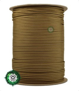 Szpula linki Paracord 550 o długości 304,8 metra, kolor: Coyote brown