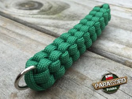 Brelok survivalowy z Paracordu 550 o splocie "Box Knot", kolor "Green"