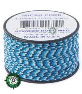 Szpulka linki Micro Cord o długości 38,1 metra, kolor: Blue Snake - mocna poliestrowa linka o średnicy 1,18 mm.