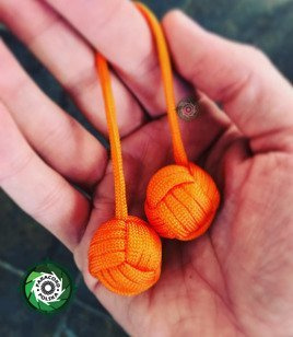 Begleri - ręcznie wykonane kulki do trików z linki spadochronowej Paracord