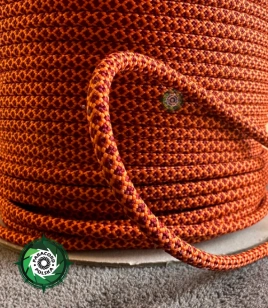 Paracord 550 Typ III, kolor: Dark Red Orange Snake - linka spadochronowa z siedmioma rdzeniami