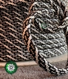 Paracord 550 Typ III, kolor: Black White Roller - linka spadochronowa z siedmioma rdzeniami