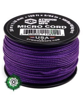 Micro Cord, kolor: Purple - mocna poliestrowa linka o średnicy 1,18 mm.