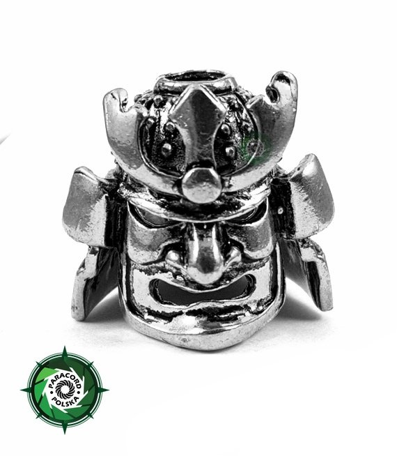 Samurajska zawieszka duża ze stopu metalu przeznaczona do wyrobów z Paracordu