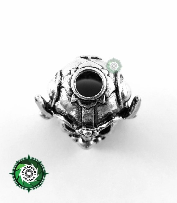 Samurajska zawieszka duża ze stopu metalu przeznaczona do wyrobów z Paracordu