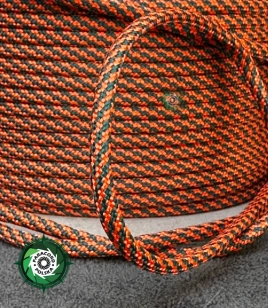 Paracord 550 Typ III, kolor: Snake Neon Orange Gun Metal - linka spadochronowa z siedmioma rdzeniami