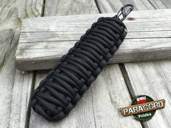 Brelok 5 metrów – survivalowy, taktyczny produkt o splocie 'Royal Cobra' z metalową szeklą Nite Ize S-BINER