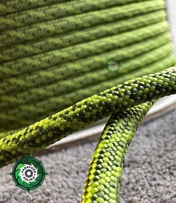 Paracord 550 Typ III, kolor: Roller Neon Green - linka spadochronowa z siedmioma rdzeniami