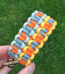 Bransoleta z Paracordu typ "Advanced X-Cobra" na klamrze typu: Fastex 20 mm