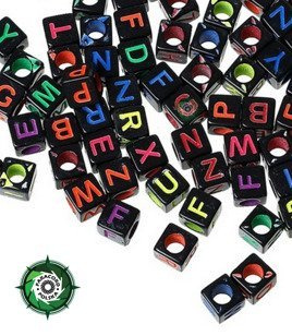 Litery tłoczone kwadratowe 6 mm przeznaczone do wyrobów z Paracordu