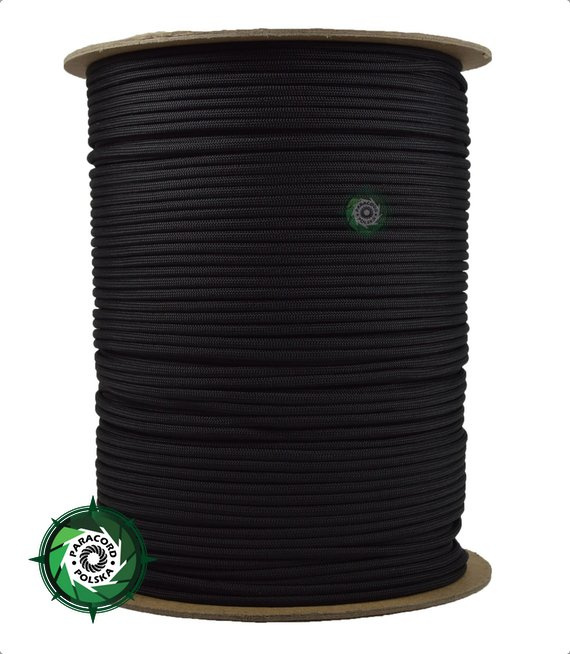 Szpula linki Paracord 550 o długości 304,8 metra, kolor: Black