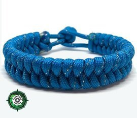 Bransoleta z Paracordu typ "WildFish", kolor: "Sky Blue"