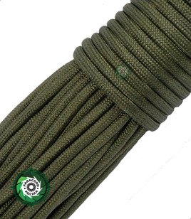 Paracord 750 5 mm kolor: Army Green - najsilniejszy dostępny paracord taktyczny