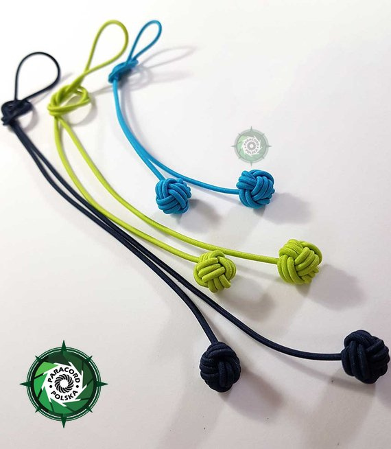 Zakładka Monkey Fist z paracordu dla książek