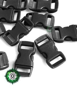 Solidna Oryginalna Plastikowa Klamra typu Fastex 3/8" 10 mm - Czarna