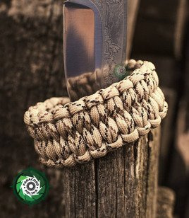 Bransoleta z Paracordu typ "Fishtrip", kolor: "Desert Camo"