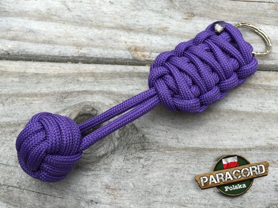 Brelok survivalowy Monkey's Fist "Pięść Małpy", kolor "Purple"
