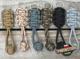 Zestaw 6 szt. breloków survivalowych Monkey's Fist "Pięść Małpy", mix kolorów survivalowych