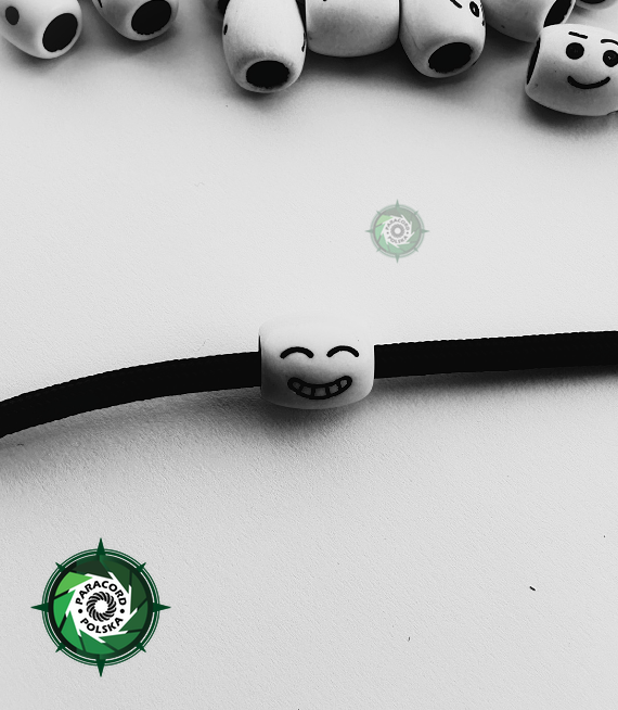 Koralik Emotikon, przeznaczona do wyrobów z Paracordu