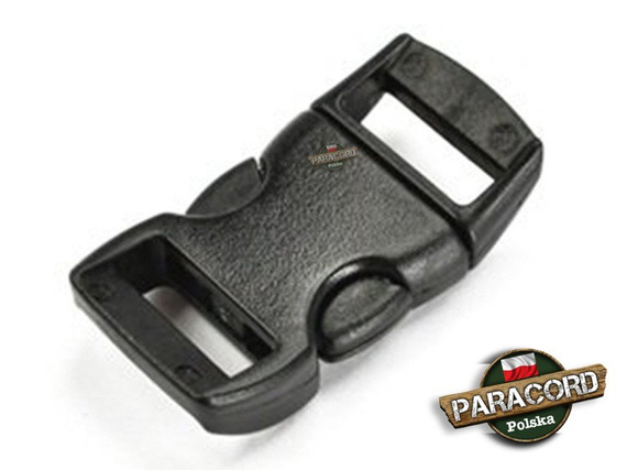 Solidna Oryginalna Plastikowa Klamra typu Fastex 5/8" 16 mm - Czarna