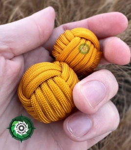 Ciężkie kule Baoding z paracordu | Rehabilitacja dłoni. Ręcznie wykonane kule medytacyjne | Narzędzie do relaksu i redukcji stresu