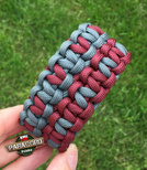 Bransoleta z Paracordu typ "Advanced X-Cobra" na klamrze typu: Fastex 20 mm