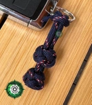 Paracord Zipper-Pull o splocie "Double Diamond" długość 60-65 mm. Idealny brelok do kluczy