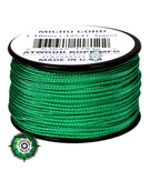 Szpulka linki Micro Cord o długości 38,1 metra, kolor: Green - mocna poliestrowa linka o średnicy 1,18 mm.