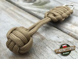Brelok survivalowy Monkey's Fist "Pięść Małpy", kolor "Brown"