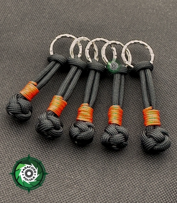 Brelok Paracord Zipper-Pull długość 60-65 mm. Idealny brelok do kluczy