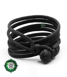 Bransoleta z Paracordu typ "Angel Light", kolor: "Black"