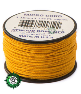 Micro Cord, kolor: Gold - mocna poliestrowa linka o średnicy 1,18 mm.
