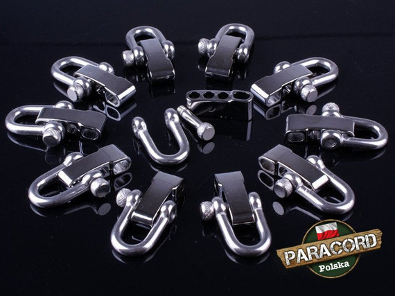 Stalowa szekla regulowana o wytrzymałości do 1,5 tony.