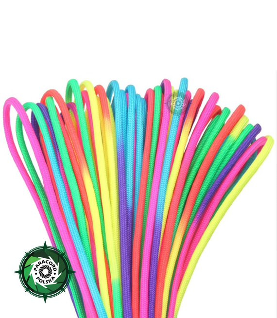 Paracord 550 Rolka o długości 30,40 metra kolor MIXED linka spadochronowa