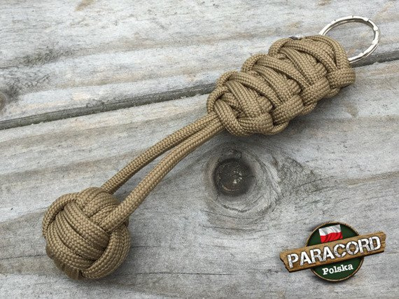 Brelok survivalowy Monkey's Fist "Pięść Małpy", kolor "Brown"