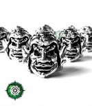 Samurajska zawieszka duża ze stopu metalu przeznaczona do wyrobów z Paracordu