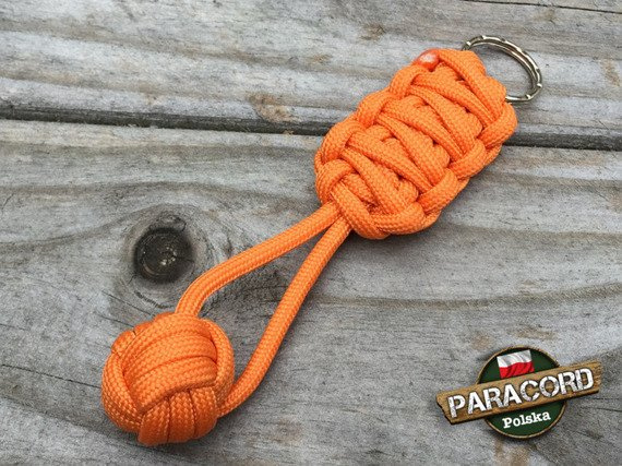 Brelok survivalowy Monkey's Fist "Pięść Małpy", kolor "Orange Yellow"