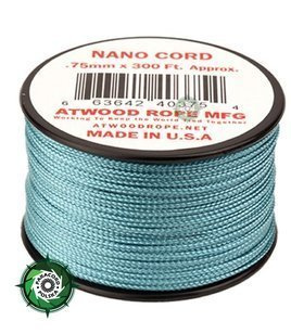 Nano Cord, kolor: Carolina Blue - mocna poliestrowa linka o średnicy 0,75 mm.