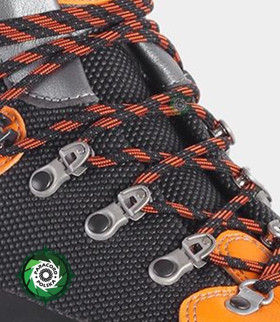 Metalowe koncówki do sznurowadeł z Paracordu kolor:"Gun Black"