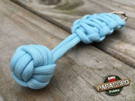 Brelok survivalowy Monkey's Fist "Pięść Małpy", kolor "Cristal bluw"