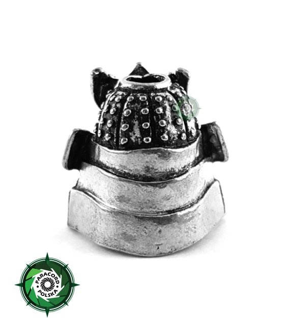 Samurajska zawieszka duża ze stopu metalu przeznaczona do wyrobów z Paracordu