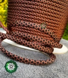Paracord 550 Typ III, kolor: Brown & Black Diamond - linka spadochronowa z siedmioma rdzeniami