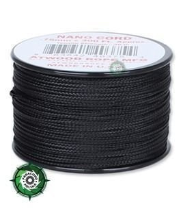 Nano Cord, kolor: Black - mocna poliestrowa linka o średnicy 0,75 mm.