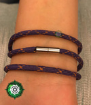 Bransoleta z Paracordu typ: "Magnetic", kolor: "Purple With Glow X"