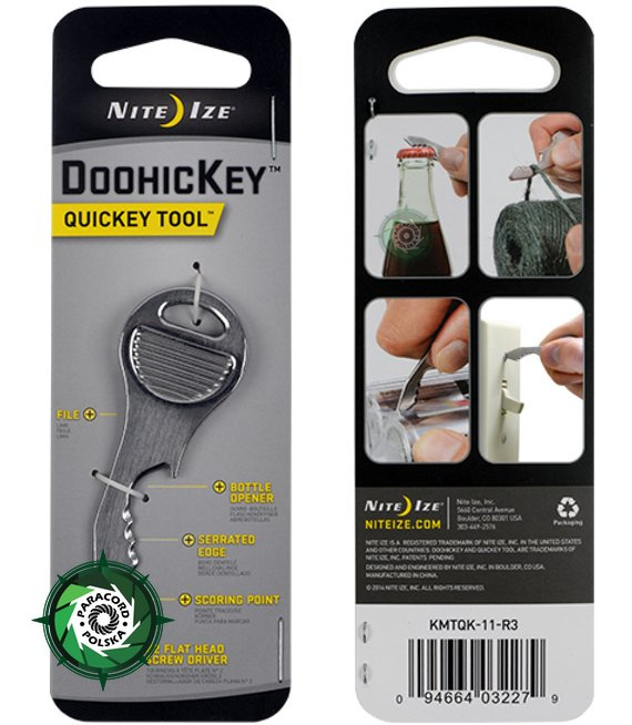 Nite Ize - DoohicKey QuicKey Tool - Stalowy - KMTQK-11-R3