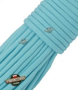 Paracord 550, kolor: Crystal blue - linka spadochronowa z siedmioma rdzeniami