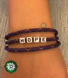 Bransoleta z Paracordu typ: "Magnetic", kolor: "Purple With Glow X"