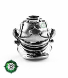 Samurajska zawieszka duża ze stopu metalu przeznaczona do wyrobów z Paracordu