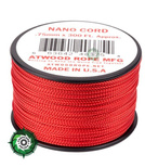 Nano Cord, kolor: Red - mocna poliestrowa linka o średnicy 0,75 mm.