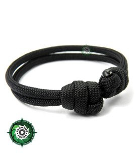 Bransoleta z Paracordu typ "Navy Bold" z regulowanym obwodem.